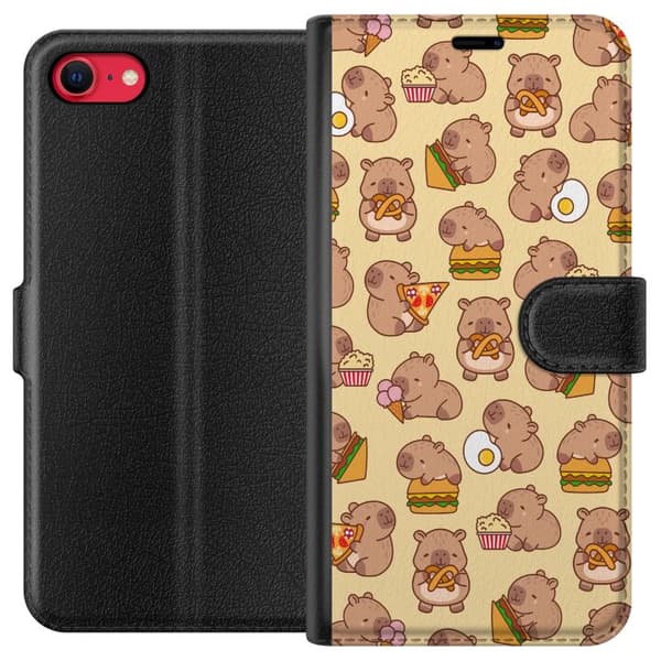 Apple iPhone 8 Lompakkokotelo Kawaii capybara puhelinkotelo useilla söpöillä hahmoilla