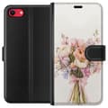 Miniatyrbilde 1 av 3: Apple iPhone 8 Lommeboketui Mobildeksel med fargerikt blomsterbukett i romantisk stil