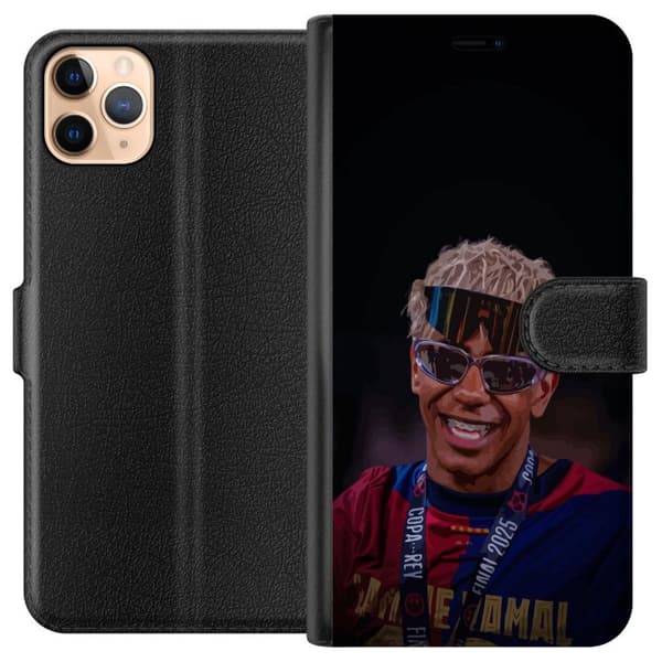 Apple iPhone 11 Pro Max Plånboksfodral Lamine Yamal mobilskal i stilren sportdesign