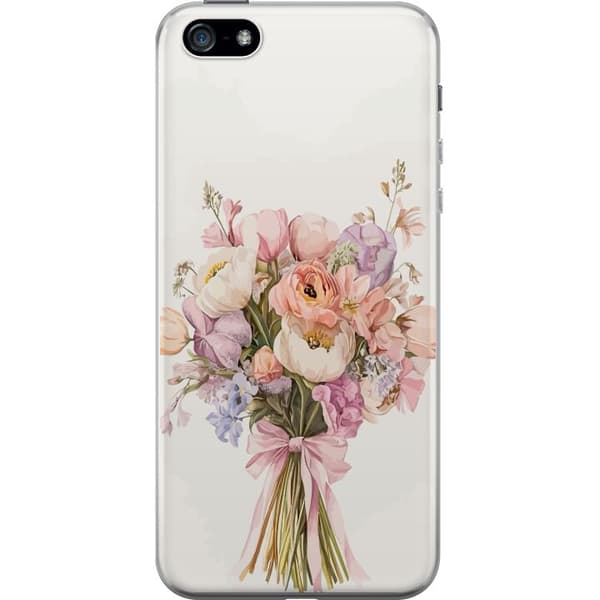 Apple iPhone 5 Genomskinligt Skal Mobilskal med färgglad blombukett i romantisk stil