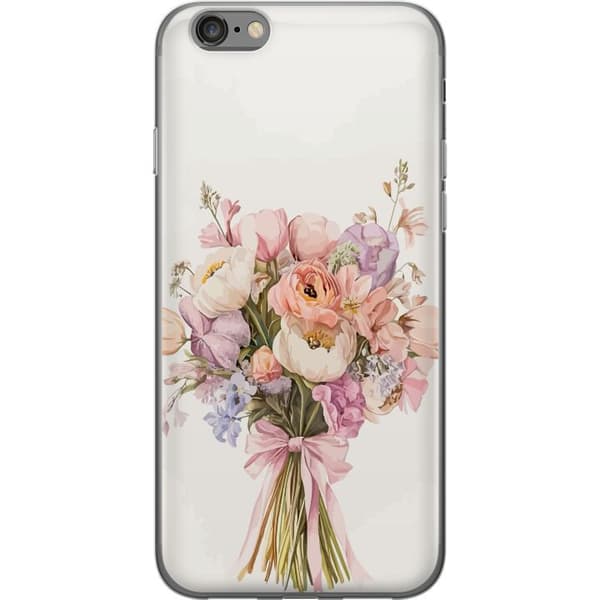 Apple iPhone 6s Genomskinligt Skal Mobilskal med färgglad blombukett i romantisk stil