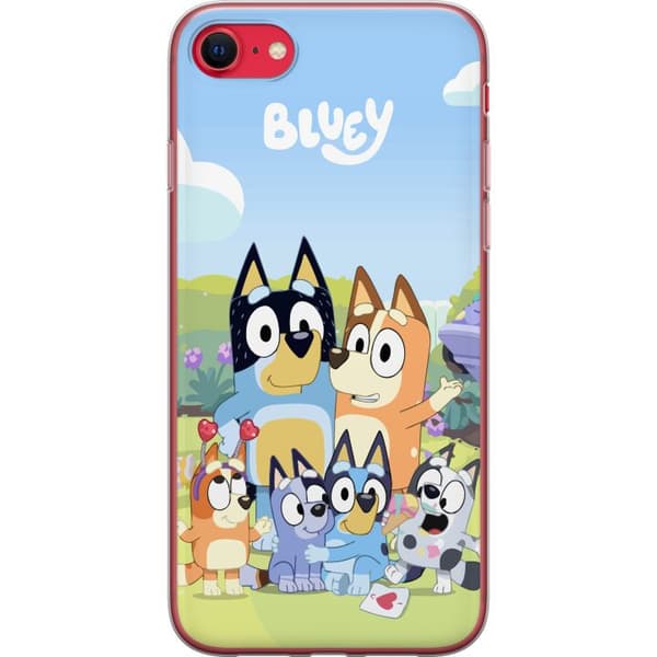 Apple iPhone 8 Läpinäkyvä kuori Bluey puhelinkotelo koko perheen kanssa värikkäässä suunnittelussa