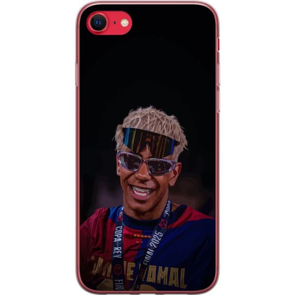 Apple iPhone 8 Gennemsigtig cover Lamine Yamal mobiltaske i elegant sportsdesign