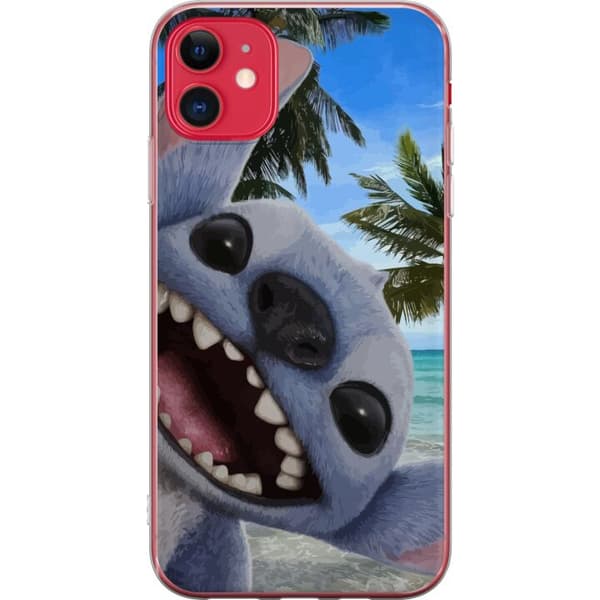 Apple iPhone 11 Läpinäkyvä kuori Stitch-matkapuhelinkotelo, jossa on suloiset ystävyysmaalaukset.