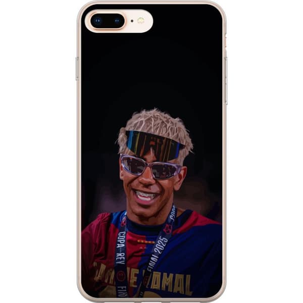 Apple iPhone 8 Plus Gennemsigtig cover Lamine Yamal mobiltaske i elegant sportsdesign