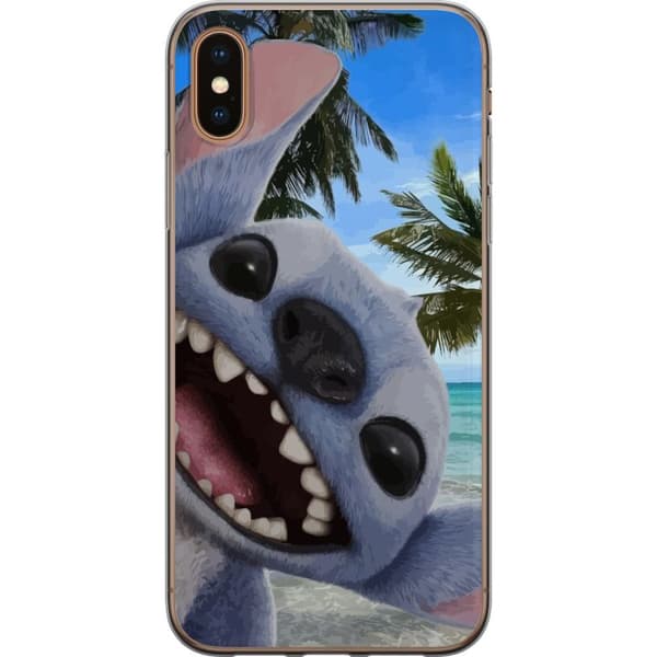 Apple iPhone XS Max Gjennomsiktig deksel Stitch mobildeksel med palmer i søtt vennskapsdesign.