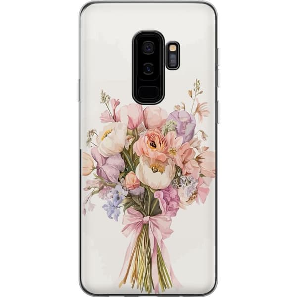 Samsung Galaxy S9+ Genomskinligt Skal Mobilskal med färgglad blombukett i romantisk stil