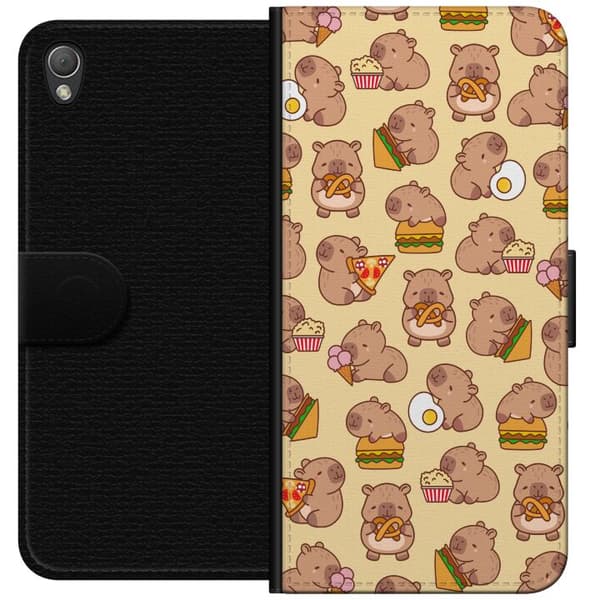 Sony Xperia Z3 Tegnebogsetui Kawaii capybara mobilcover med flere søde figurer