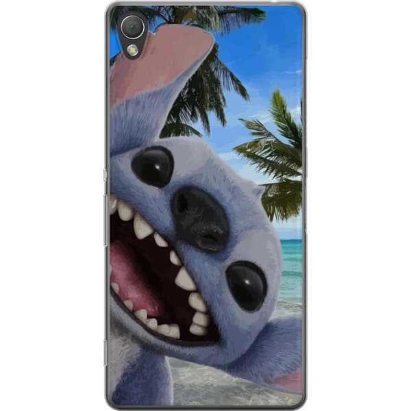 Sony Xperia Z3 Läpinäkyvä kuori Stitch-matkapuhelinkotelo, jossa on suloiset ystävyysmaalaukset.