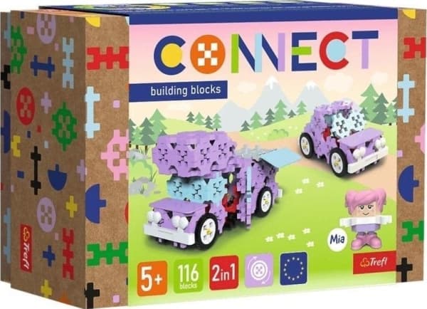 Trefl Connect 2in1 byggsats, Husbil/Automobil, färgad
