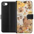 Miniatyrbillede 1 af 3: Apple iPhone 6s Tegnebogsetui Kawaii capybara mobilskal med gulliga djurmotiv