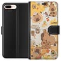 Pikkukuva 1 / 3: Apple iPhone 8 Plus Lompakkokotelo Kawaii capybara mobilskal med gulliga djurmotiv