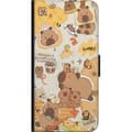 Pikkukuva 3 / 3: Samsung Galaxy Alpha Lompakkokotelo Kawaii capybara mobilskal med gulliga djurmotiv