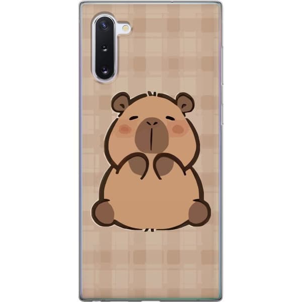 Samsung Galaxy Note10 Gennemsigtig cover Mobilskal kawaii capybara flera figurer japansk stil