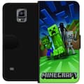 Miniatyrbild 1 av 3: Samsung Galaxy Note 4 Plånboksfodral Minecraft Creeper mobilskal i klassisk grön pixelstil
