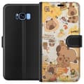 Miniatyrbilde 1 av 3: Samsung Galaxy S8 Lommeboketui Kawaii capybara mobilskal med gulliga djurmotiv