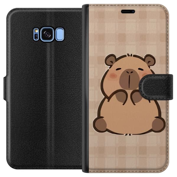 Samsung Galaxy S8 Plånboksfodral Mobilskal kawaii capybara flera figurer japansk stil