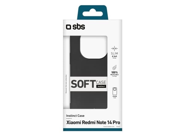 SBS TEINSTXIRNO14PK, Cover, Xiaomi, Redmi Note 14 Pro, 16.9 cm (6.67"), Black