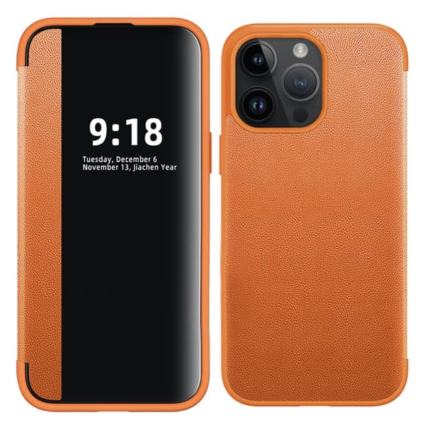 iPhone 15 Pro - Fodral med fönsterfunktion och SIM-kortshållare