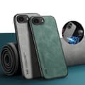 Miniatyrbild 6 av 11: iPhone 16 E - Klassisk Läderlook Skal med Magnetisk Finess