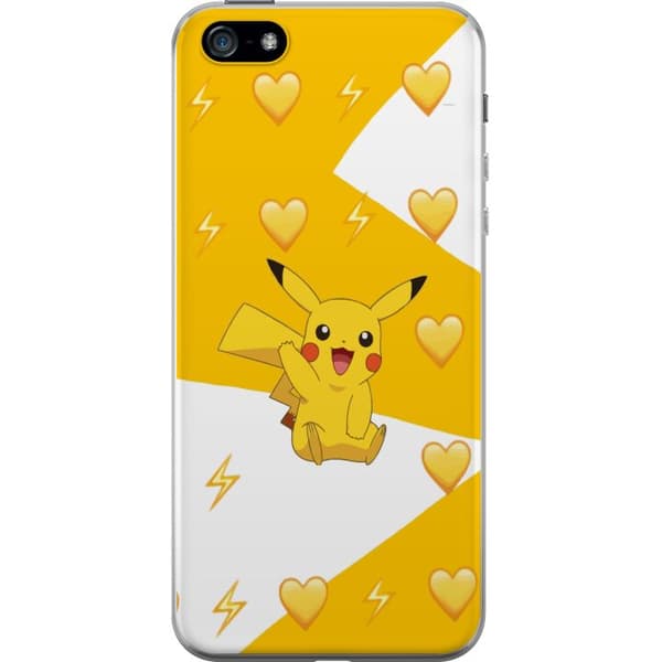 Apple iPhone 5 Gennemsigtig cover Pikachu Pokémon Gaming Figur Spilmotiv Populær Ikon Tegneserie Serie Pokémon GO Børn Klassiker