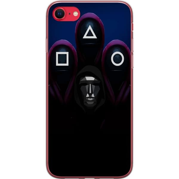 Apple iPhone 7 Genomskinligt Skal Squid Game Säsong 3 Nya Ikoner Populär Serie TV Motiv Asiatisk Drama Trend Ikoniskt Grafisk Design