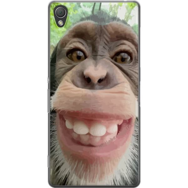 Sony Xperia Z3 Gjennomsiktig deksel Ape Selfie Rolig Grafisk Design Ape Djurmotiv Trend Roligt Motiv Populært Urban Kunst Stil