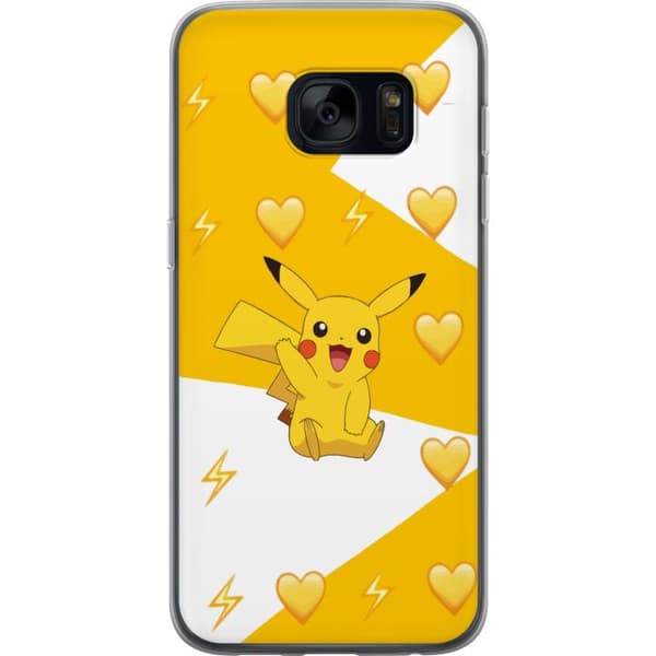 Samsung Galaxy S7 Genomskinligt Skal Pikachu Pokémon Gaming Figur Spelmotiv Populär Ikon Tecknad Serie Pokémon GO Barnklassiker