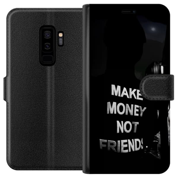 Samsung Galaxy S9+ Plånboksfodral Make Money Not Friends Citat Streetwear Textmotiv Trend Pengar Livsstil Grafiskt Motiv Urban Fashion