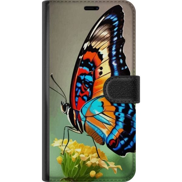 Apple iPhone XR Tegnebogsetui Sommerfugl Natur Sommer Motiv Vinger Farverig Design Populær Dekoration Grafisk Eksotisk Tema