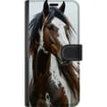 Miniatyrbillede 3 af 3: Apple iPhone XR Tegnebogsetui Hest Dyrsmotiv Grafisk Design Natur Kraftfuldt Motiv Populært Vægkunst Dyretema Ridning