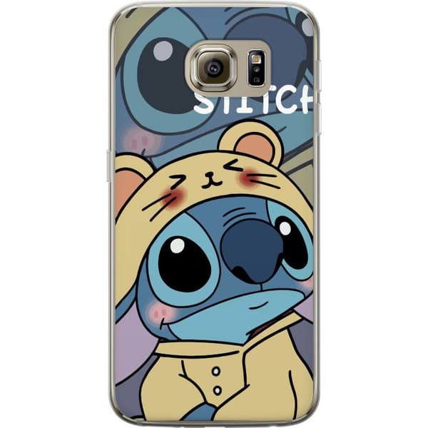 Samsung Galaxy S6 Gennemsigtig cover Disney Stitch blå alien med