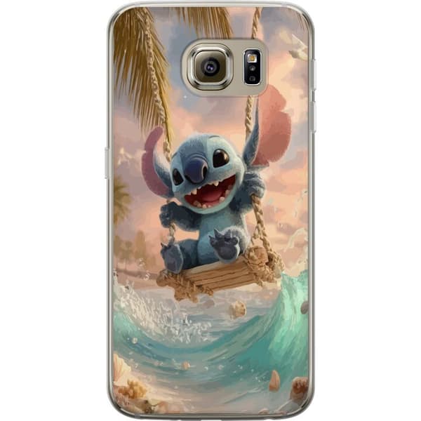 Samsung Galaxy S6 Gennemsigtig cover Disney Stitch samlerfigur blå