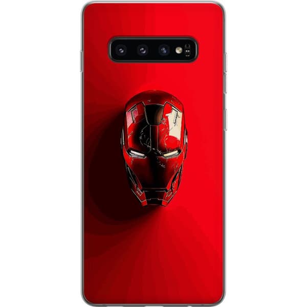 Samsung Galaxy S10 Gjennomsiktig deksel Iron Man Marvel hjelm