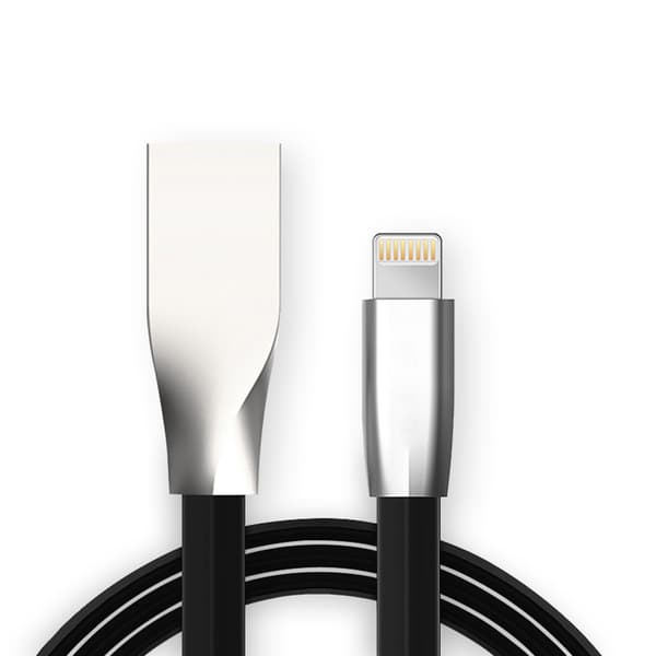 Trasselfri Lightningkabel med zink-kontakt