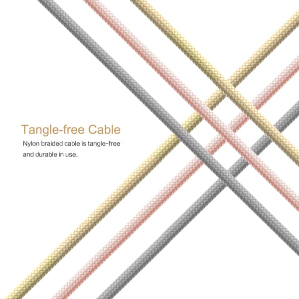 ROCK Nylon USB-C kabel 1m