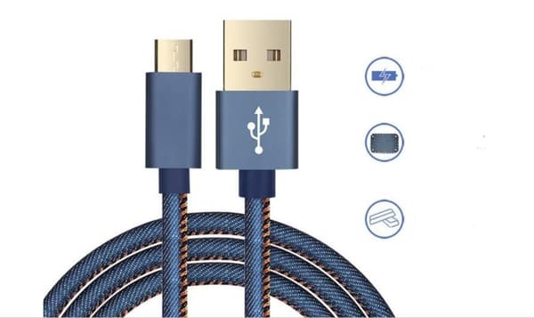 Farkkuverhoiltu Lightning -kaapeli - 0,25 m