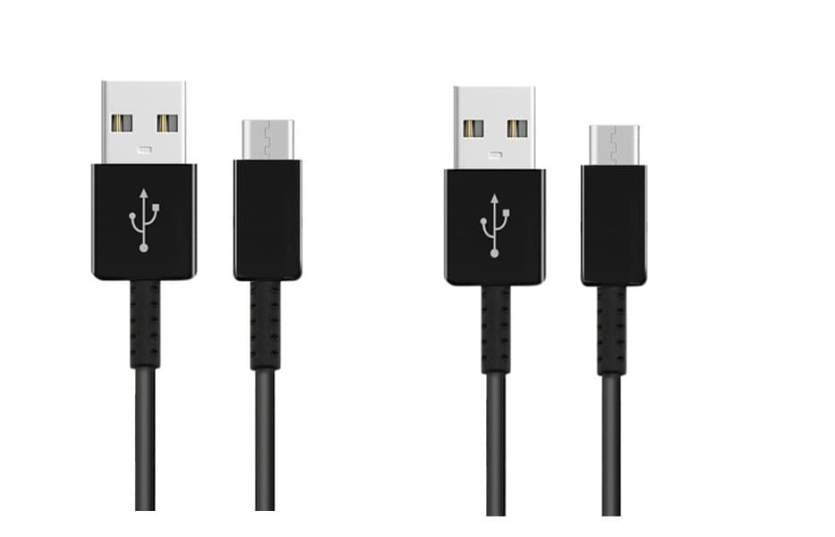 2 Pack Orignal Samsung USB-C snabbladdning Kabel Svart
