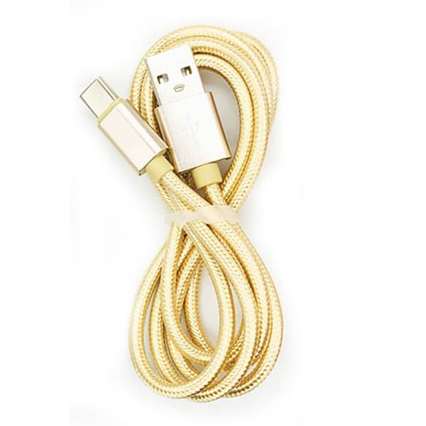 200cm USB-C (Type-C) Snabbladdare (Brottsäker i vävt nylon)