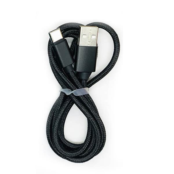 200cm USB-C (Type-C) Snabbladdare (Brottsäker i vävt nylon)