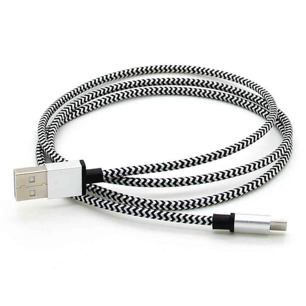 2M USB Type-C Kabel i Nylonfiber