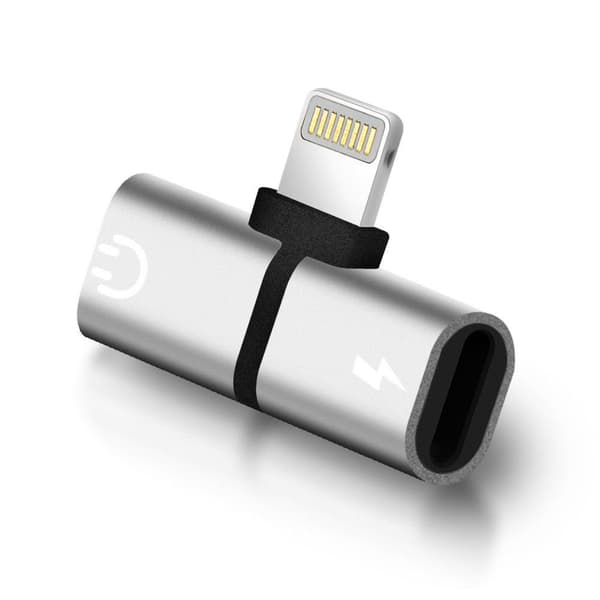 Lightning T splitter Audio & laddning Adapter