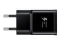 Miniatyrbilde 3 av 5: Samsung Travel Adapter EP-TA20 - Strømadapter - 2 A - AFC (USB) - på kabel: USB-C - svart