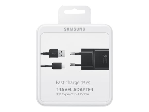 Samsung Travel Adapter EP-TA20 - Strømadapter - 2 A - AFC (USB) - på kabel: USB-C - svart