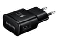 Miniatyrbilde 2 av 5: Samsung Travel Adapter EP-TA20 - Strømadapter - 2 A - AFC (USB) - på kabel: USB-C - svart