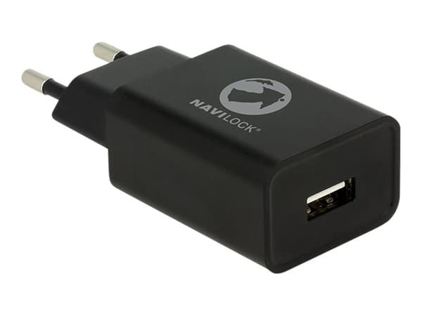 Tragant - Strømadapter - 12 watt - 2.4 A (USB) - på kabel: Micro-USB - svart