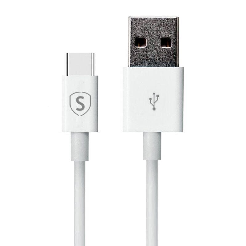 SiGN USB-C-kabel for Hurtigladning 0,25 m - Hvit