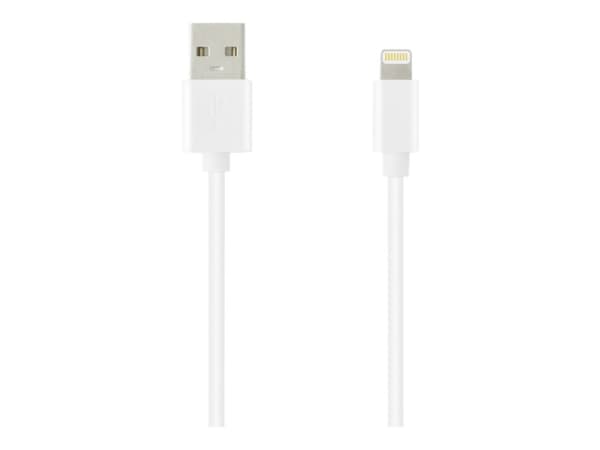 Key - Lightning-kabel - Lightning hann til USB hann - 1 m - hvit