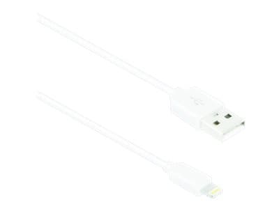 Key - Lightning-kabel - Lightning hann til USB hann - 1 m - hvit