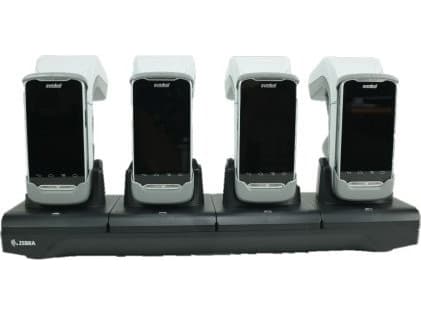 Zebra 4-Slot Charging Cradle - Batterilader - utgangskontakter: 4 - for Zebra RFD8500